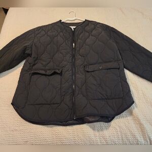 And Now This Women's Black Quilted Puffer Jacket Sz 3X Gorpcore Grunge Outdoors